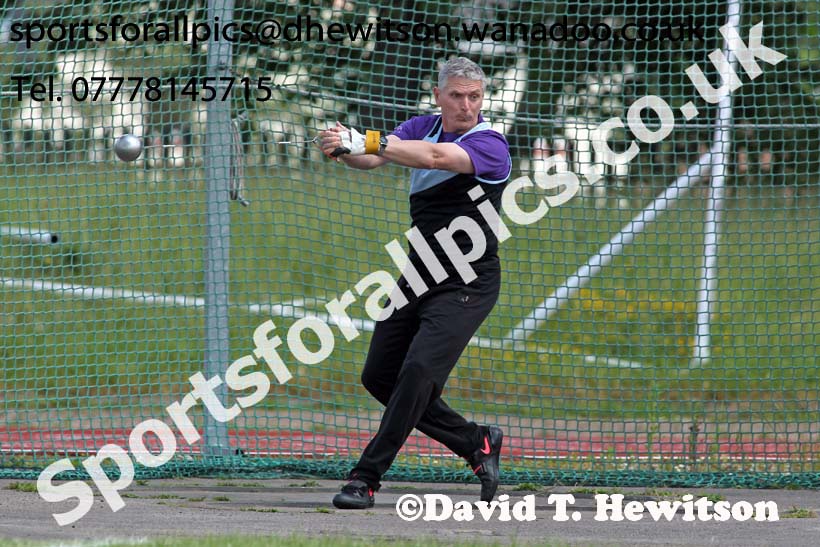 Hammer, North East Masters Champs, Monkton Stadium,  Jarrow. Photo: David T. Hewitson/Sports for All Pics